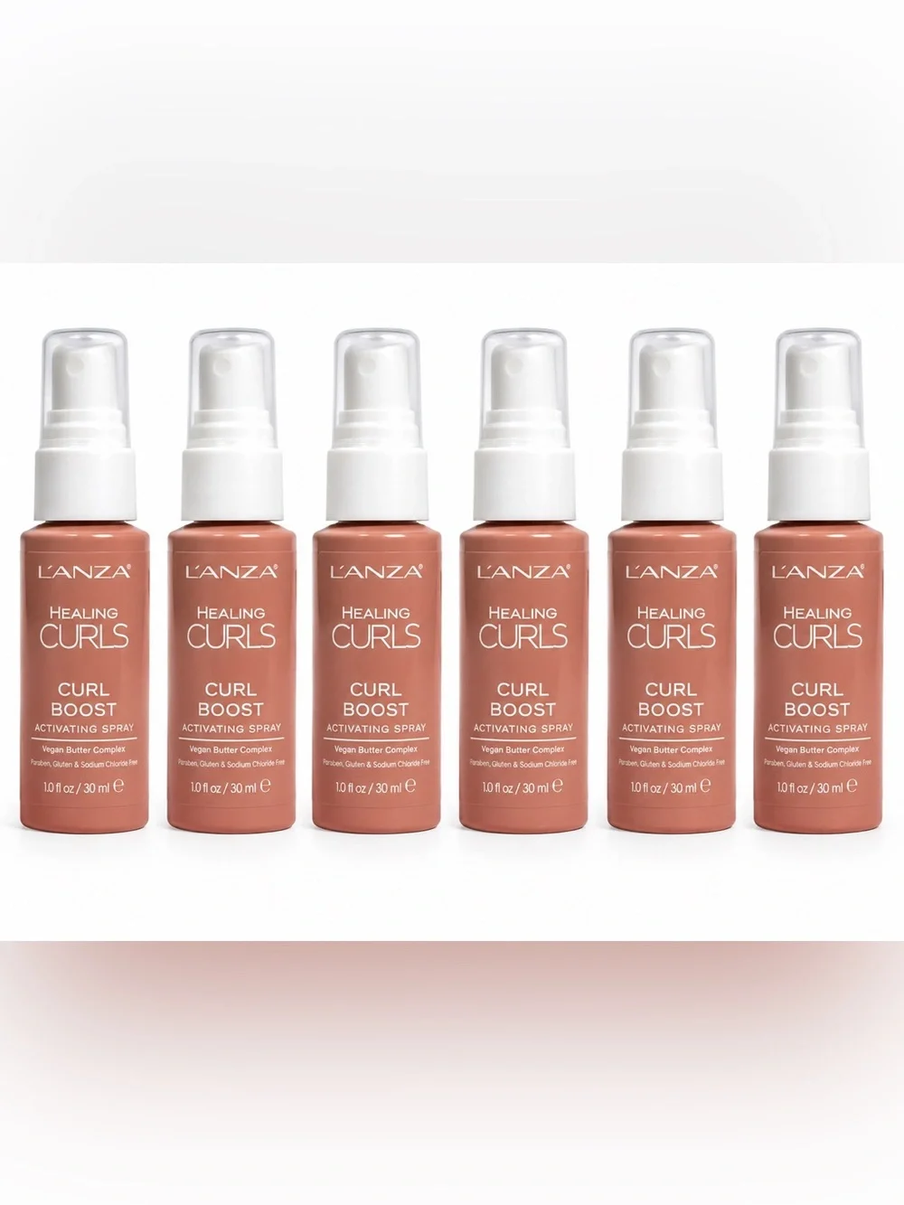 L’ANZA Healing Curls Curl Boost Activating Spray 1 fl oz Lot of 6 Travel Size